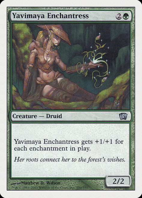 Yavimaya Enchantress\n8th Edition\nSingle\nMagic The Gathering