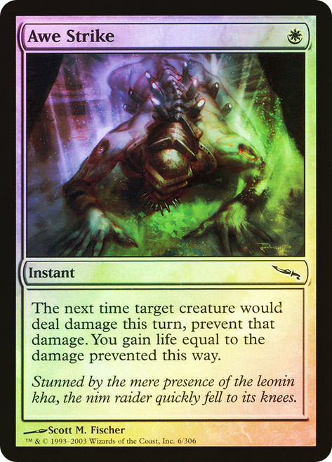 Awe Strike\nMirrodin\nSingle\nMagic The Gathering