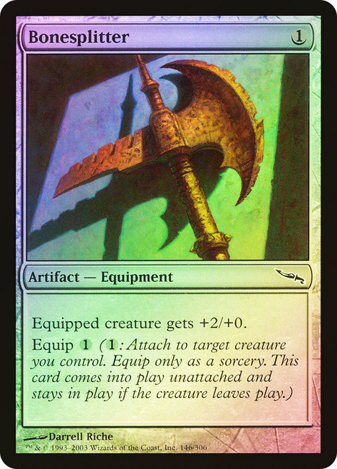 Bonesplitter\nMirrodin\nSingle\nMagic The Gathering