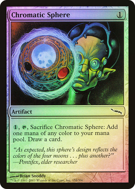 MTG 彩色の宝球 chromatic sphere INV foil 日日日日 彩色の宝球/Chromatic Sphere》[MRD] 茶C | 日本最大級 MTG通販