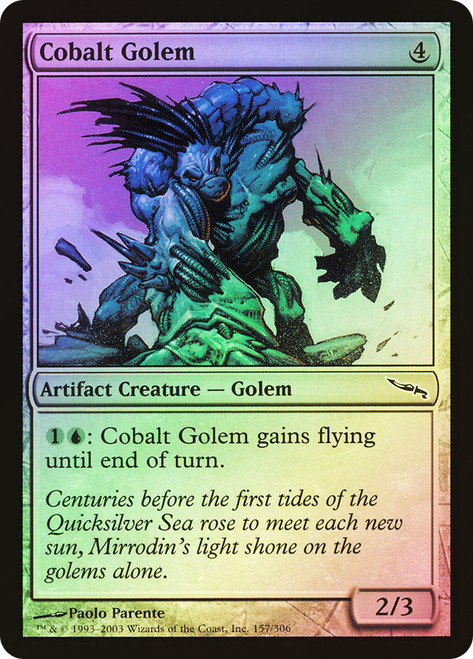 Cobalt Golem\nMirrodin\nSingle\nMagic The Gathering