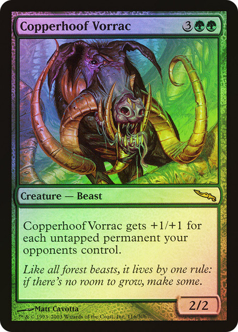 Copperhoof Vorrac\nMirrodin\nSingle\nMagic The Gathering