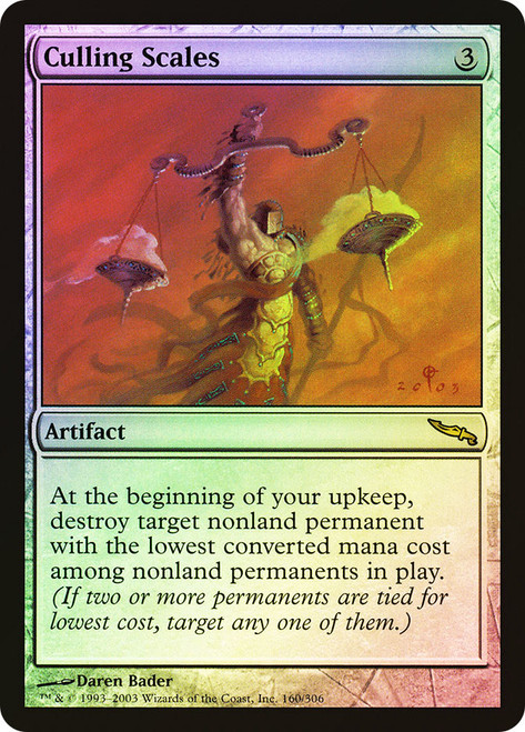 Culling Scales\nMirrodin\nSingle\nMagic The Gathering