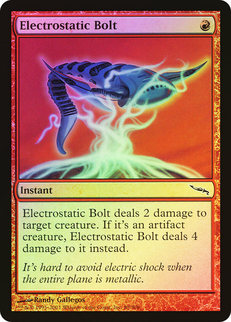 Electrostatic Bolt\nMirrodin\nSingle\nMagic The Gathering