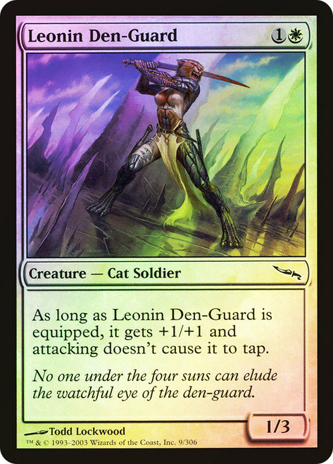 Leonin Den-Guard\nMirrodin\nSingle\nMagic The Gathering