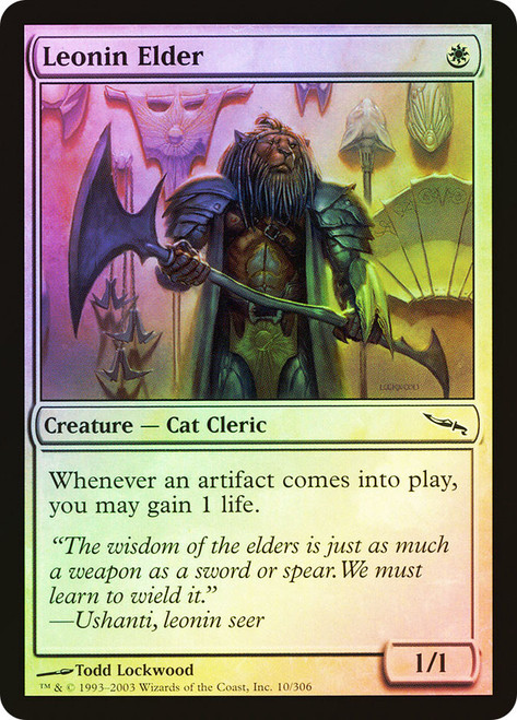 Leonin Elder\nMirrodin\nSingle\nMagic The Gathering