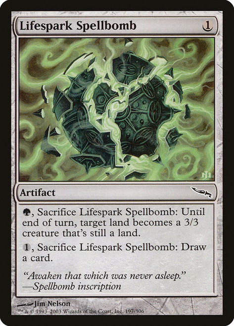 Lifespark Spellbomb\nMirrodin\nSingle\nMagic The Gathering