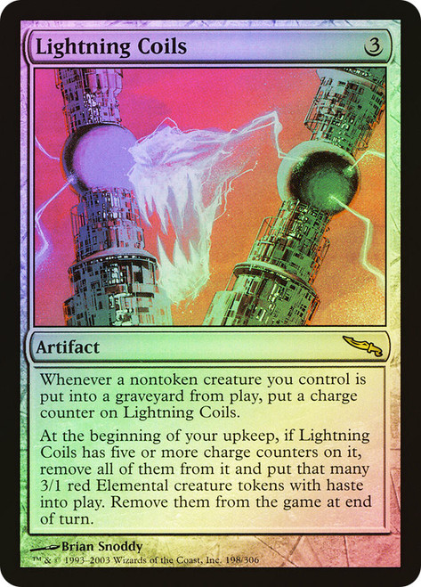 Lightning Coils\nMirrodin\nSingle\nMagic The Gathering