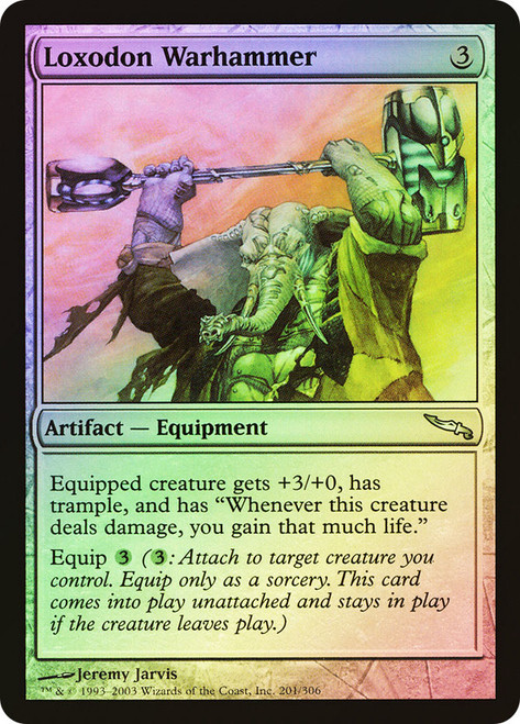 Loxodon Warhammer\nMirrodin\nSingle\nMagic The Gathering