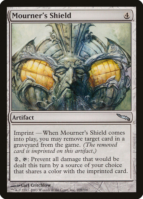 Mourner's Shield\nMirrodin\nSingle\nMagic The Gathering
