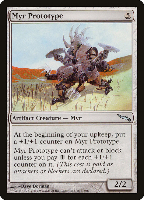 Myr Prototype\nMirrodin\nSingle\nMagic The Gathering