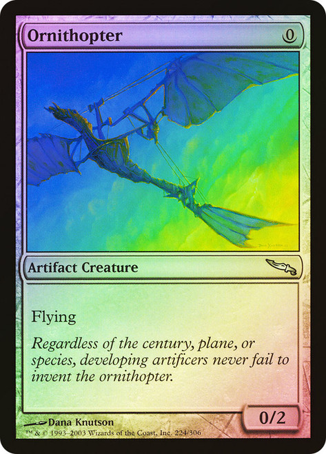 Ornithopter\nMirrodin\nSingle\nMagic The Gathering