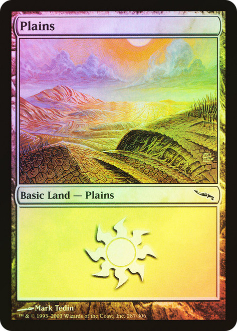 Plains (#287)\nMirrodin\nSingle\nMagic The Gathering