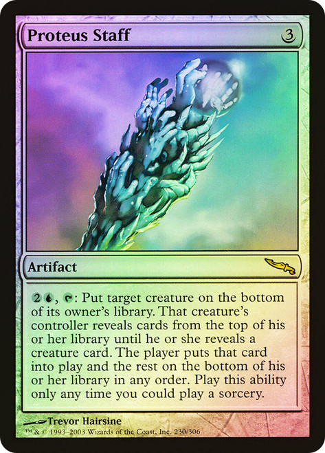 Proteus Staff\nMirrodin\nSingle\nMagic The Gathering