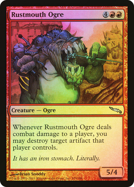 Rustmouth Ogre\nMirrodin\nSingle\nMagic The Gathering