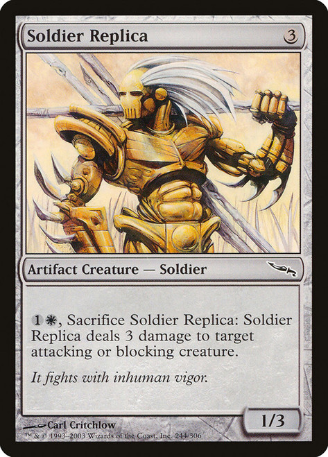 Soldier Replica\nMirrodin\nSingle\nMagic The Gathering