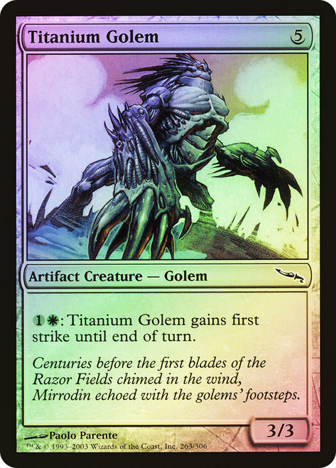 Titanium Golem\nMirrodin\nSingle\nMagic The Gathering