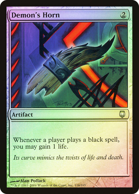 Demon's Horn\nDarksteel\nSingle\nMagic The Gathering