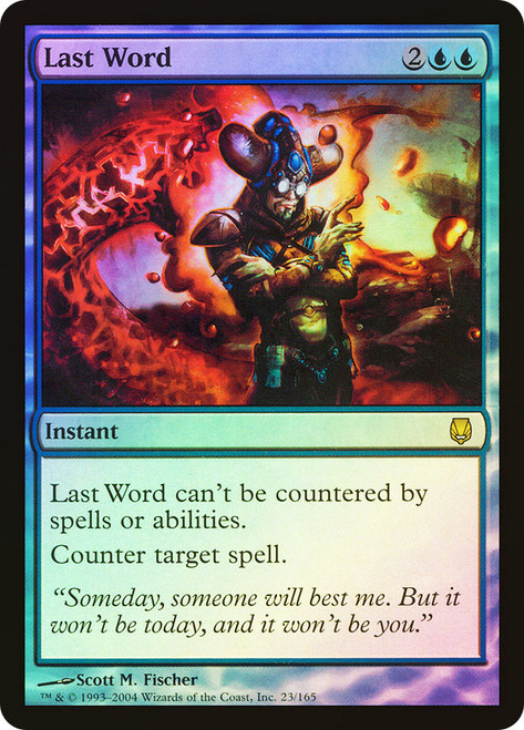 Last Word\nDarksteel\nSingle\nMagic The Gathering