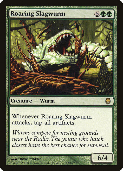 Roaring Slagwurm\nDarksteel\nSingle\nMagic The Gathering