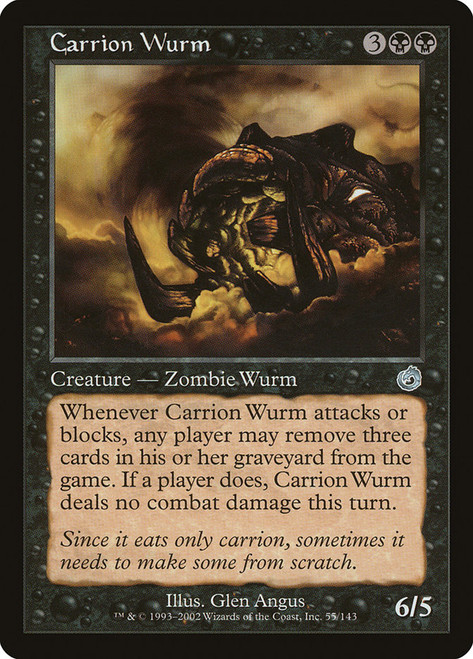 Carrion Wurm\nTorment\nSingle\nMagic The Gathering