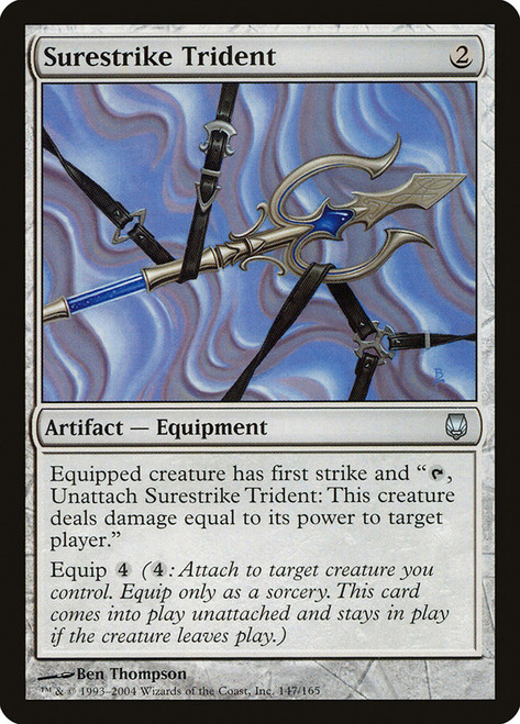 Surestrike Trident\nDarksteel\nSingle\nMagic The Gathering