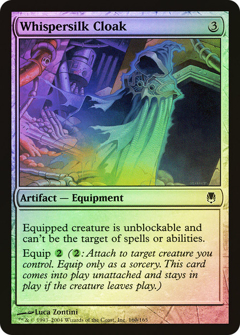 Whispersilk Cloak\nDarksteel\nSingle\nMagic The Gathering