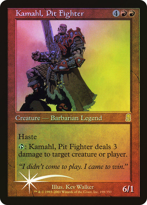 【希少Foil】ピット・ファイター、カマール KamahlPitFighter ピット・ファイター、カマール/Kamahl, Pit Fighter》[HvM] 赤R | 日本