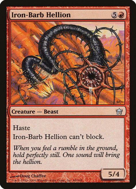 Iron-Barb Hellion\nFifth Dawn\nSingle\nMagic The Gathering