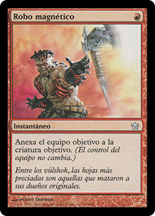 Magnetic Theft
Fifth Dawn - Spanish
Single
Magic The Gathering
