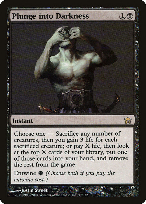 【プレイ用】MTG(英) 暗黒/Darkness 4枚 TSB Plunge into Darkness | Fifth Dawn - Japanese | Star City Games