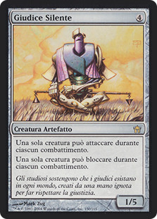 Silent Arbiter
Fifth Dawn - Italian
Single
Magic The Gathering
