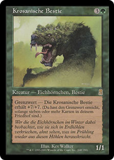 Krosan Beast
Odyssey - German
Single
Magic The Gathering