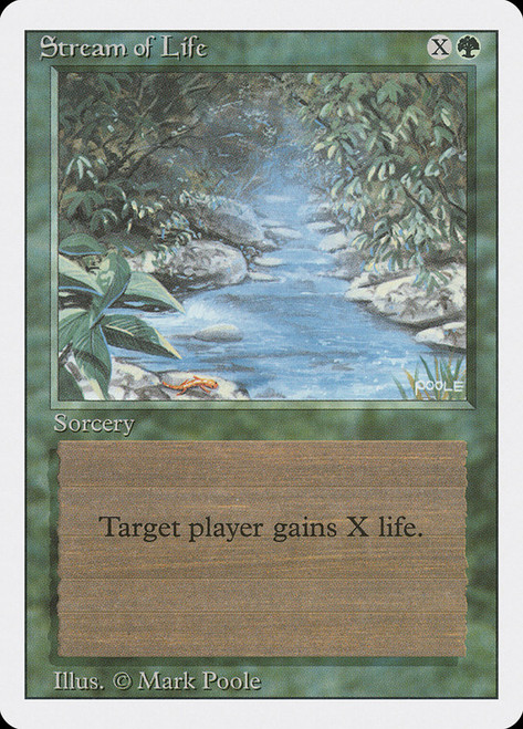 Stream of Life\n3rd Edition/Revised\nSingle\nMagic The Gathering