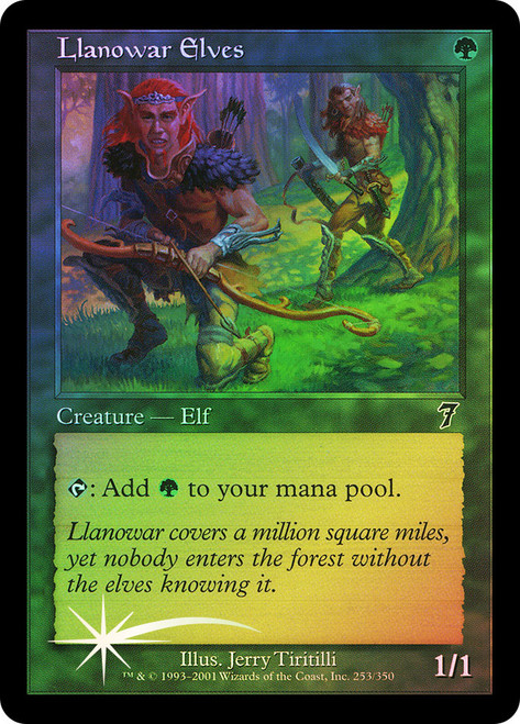 Llanowar Elves\n7th Edition\nSingle\nMagic The Gathering