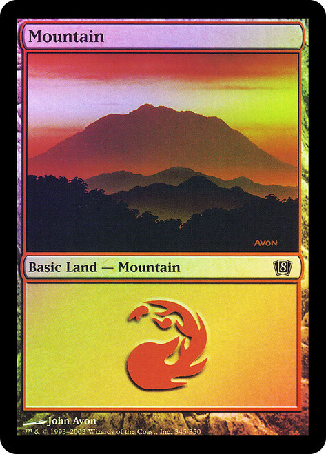 Mountain (#345)\n8th Edition\nSingle\nMagic The Gathering