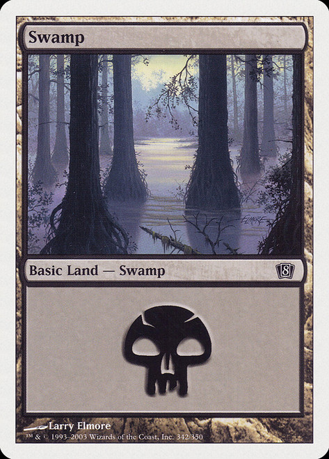 Swamp (#342)\n8th Edition\nSingle\nMagic The Gathering