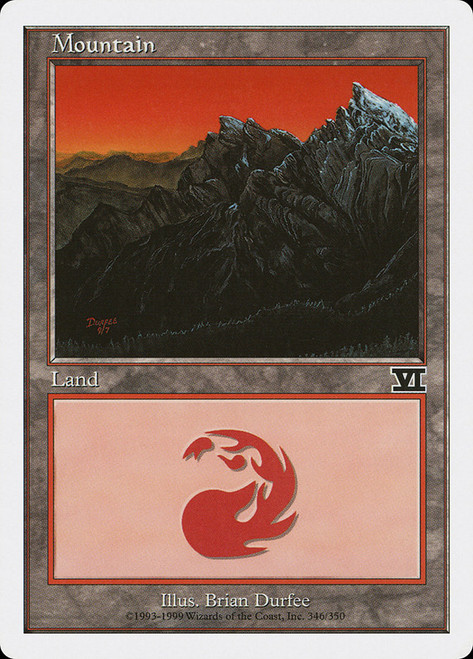 Mountain (#346)\n6th Edition\nSingle\nMagic The Gathering
