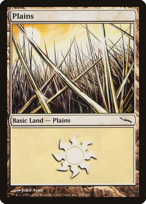 Plains (#290)\nMirrodin\nSingle\nMagic The Gathering