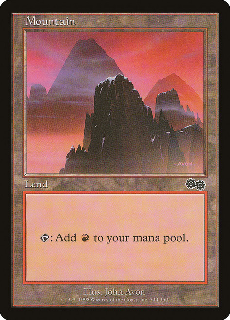 Mountain (#344)\nUrza's Saga\nSingle\nMagic The Gathering