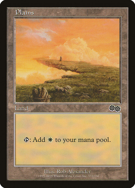 Plains (#333)\nUrza's Saga\nSingle\nMagic The Gathering