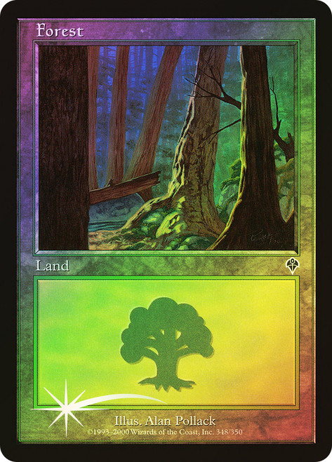 Forest (#348)\nInvasion\nSingle\nMagic The Gathering