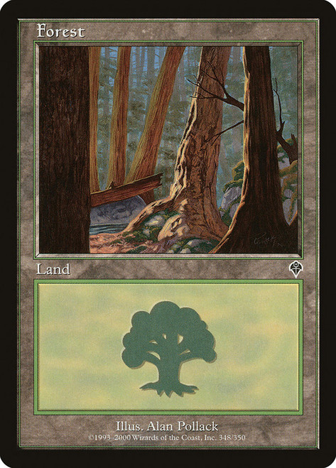 Forest (#348)\nInvasion\nSingle\nMagic The Gathering