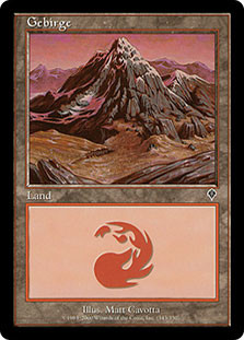 Mountain (#343)
Invasion - German
Single
Magic The Gathering