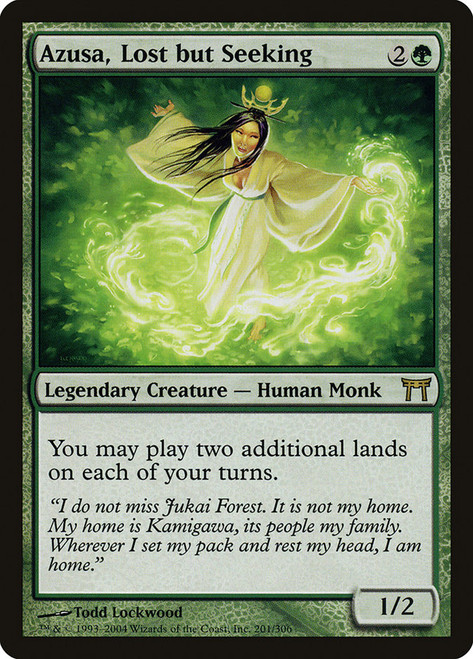 Azusa, Lost but Seeking\nChampions of Kamigawa\nSingle\nMagic The Gathering