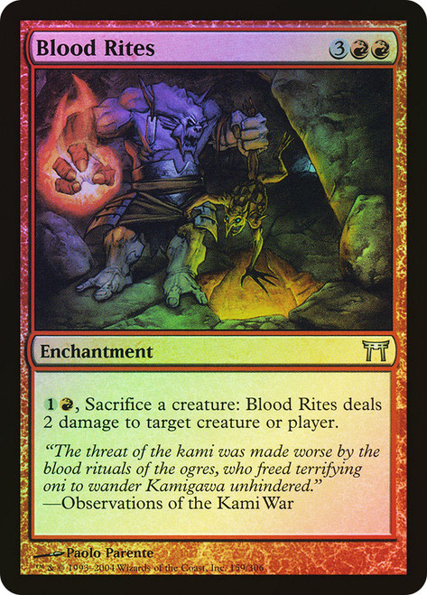 Blood Rites\nChampions of Kamigawa\nSingle\nMagic The Gathering