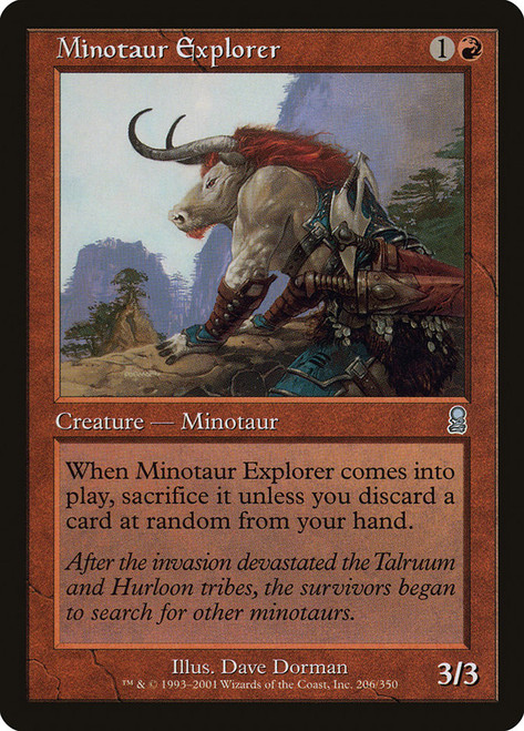 Minotaur Explorer\nOdyssey\nSingle\nMagic The Gathering