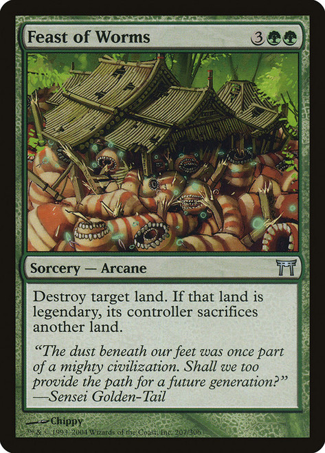 Feast of Worms\nChampions of Kamigawa\nSingle\nMagic The Gathering