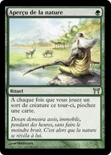 Glimpse Of Nature
Champions of Kamigawa - French
Single
Magic The Gathering