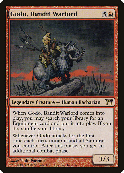 Godo, Bandit Warlord\nChampions of Kamigawa\nSingle\nMagic The Gathering